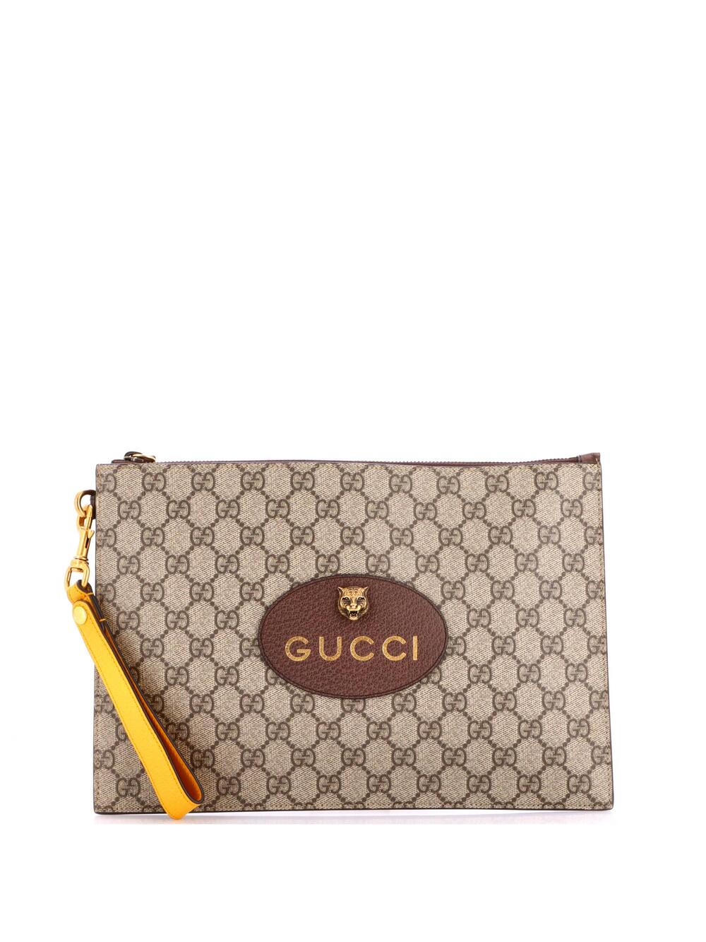 Gucci Neo Vintage Wristlet Pouch Gg #366419G96B